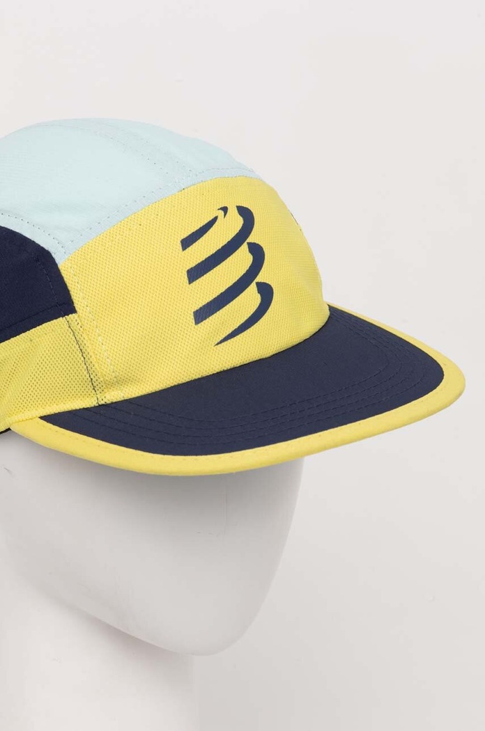 Шапка с козирка Compressport 5 Panel Light Cap CU00097B жълт AW24