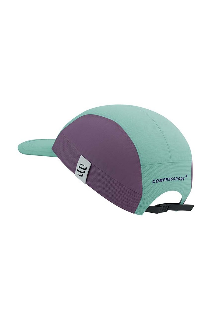Шапка с козирка Compressport 5 Panel Light Cap тюркоазен CU00097B