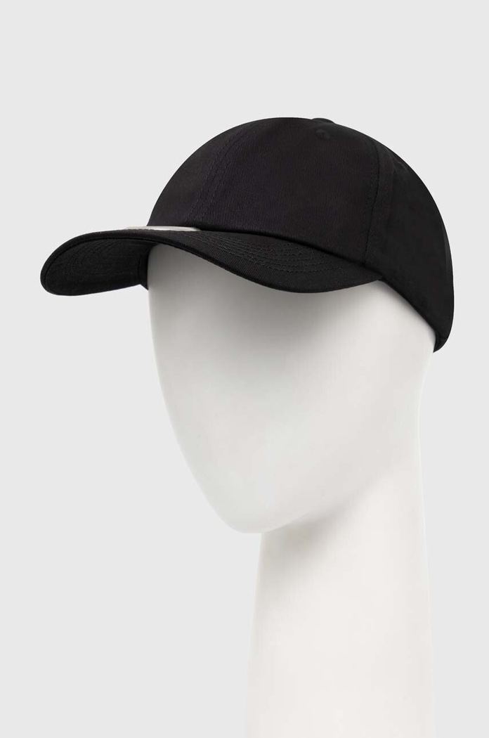 VETEMENTS czapka z daszkiem bawełniana Ring Cap gładkie czarny UE64CA300B