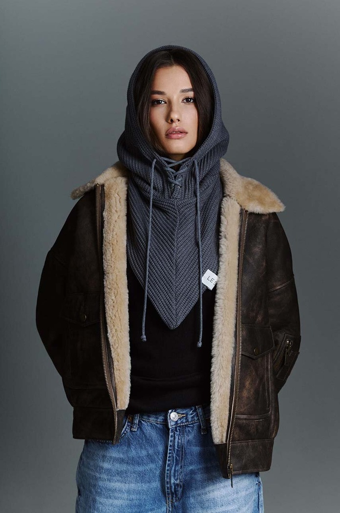 LE SH KA headwear Kominiarka Grey Balaclava szary GreyBalaclava