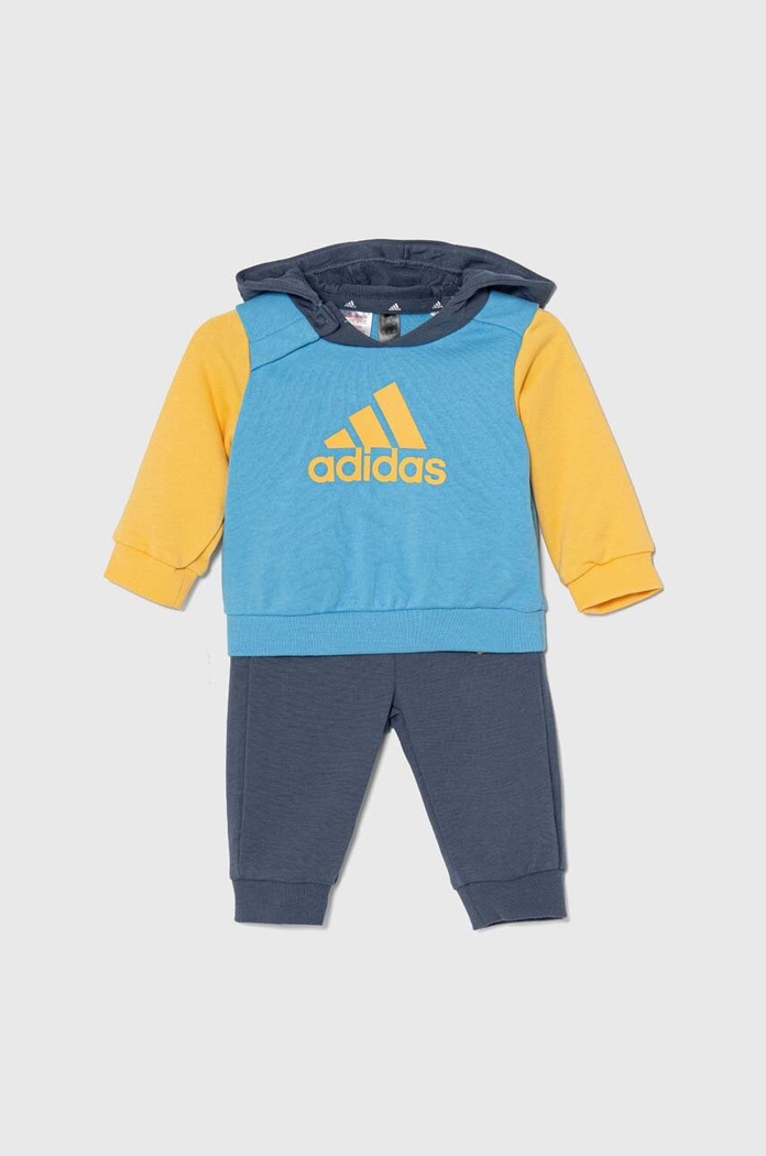 Детски анцуг adidas надпис син IS2678