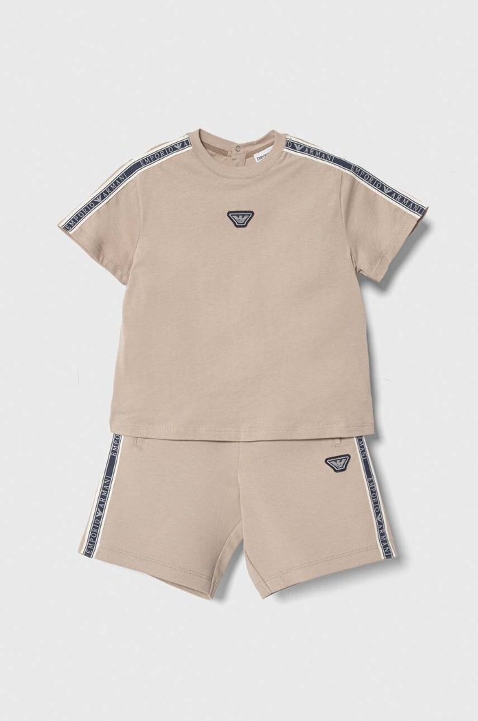 Kojenecká sada Emporio Armani pletenina béžová 3DHVJG.1JPZZ