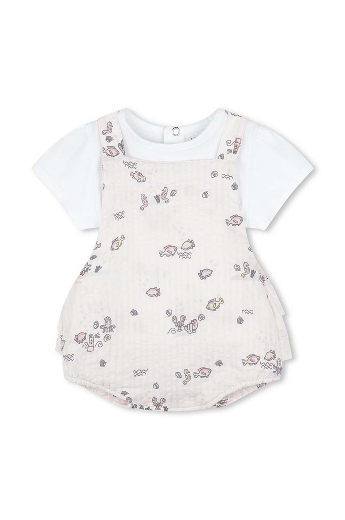 Kenzo Kids Set de bumbac pentru bebelusi roz K60050.
