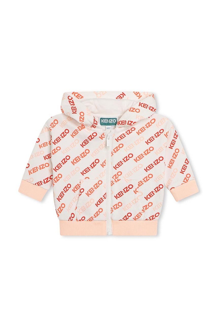 Dziewczynka Kenzo Kids dres bawełniany niemowlęcy K60099. biały