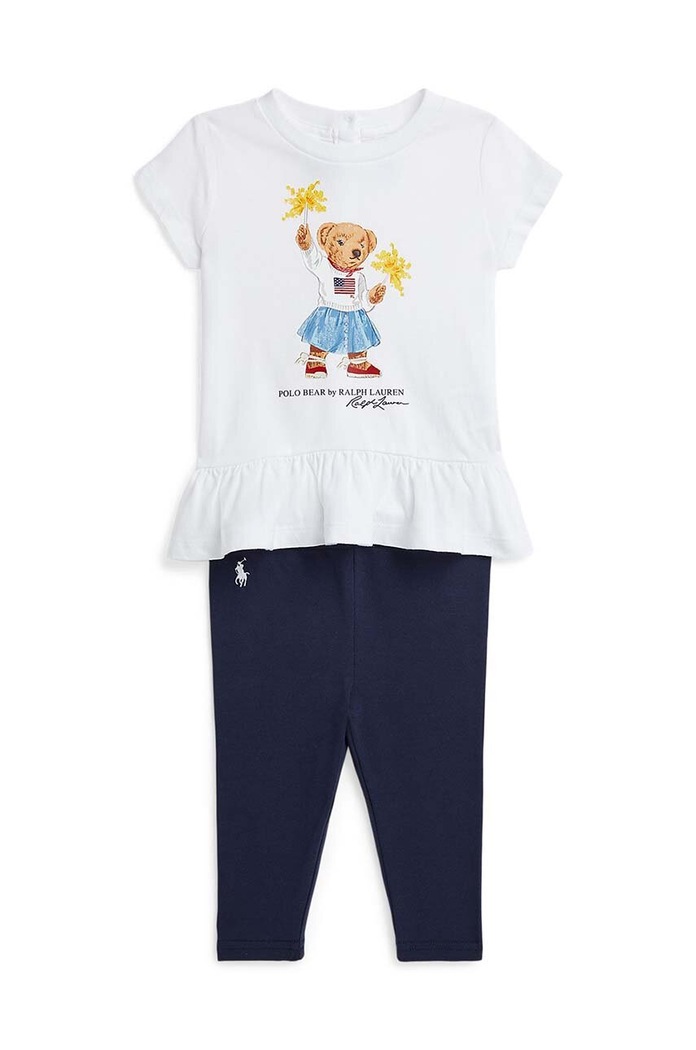 Sada pre bábätká Polo Ralph Lauren bavlna tmavomodrá 310942863001