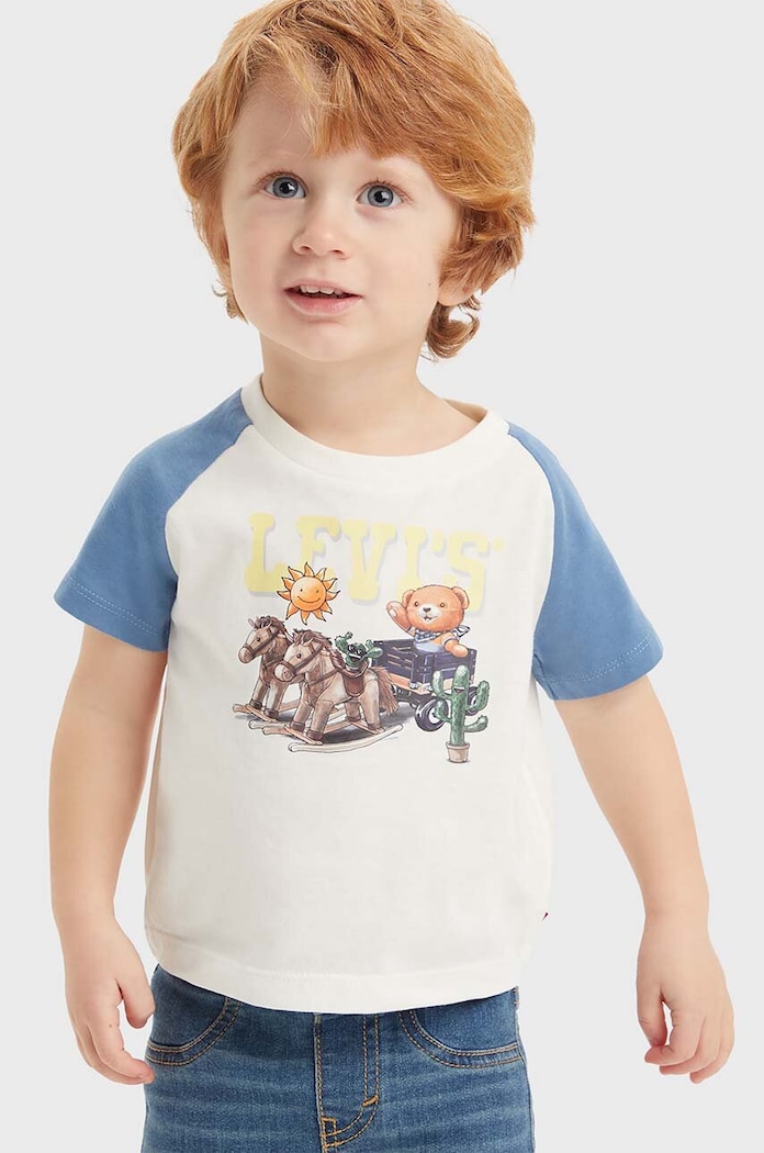 Kojenecká sada Levi's LVB LEVI BEAR RAGLAN & SHORT S 6EK234