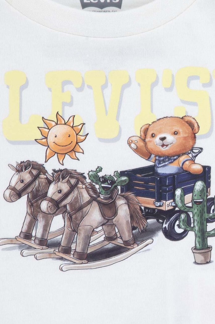 Kojenecká sada Levi's LVB LEVI BEAR RAGLAN & SHORT S modrá 6EK234