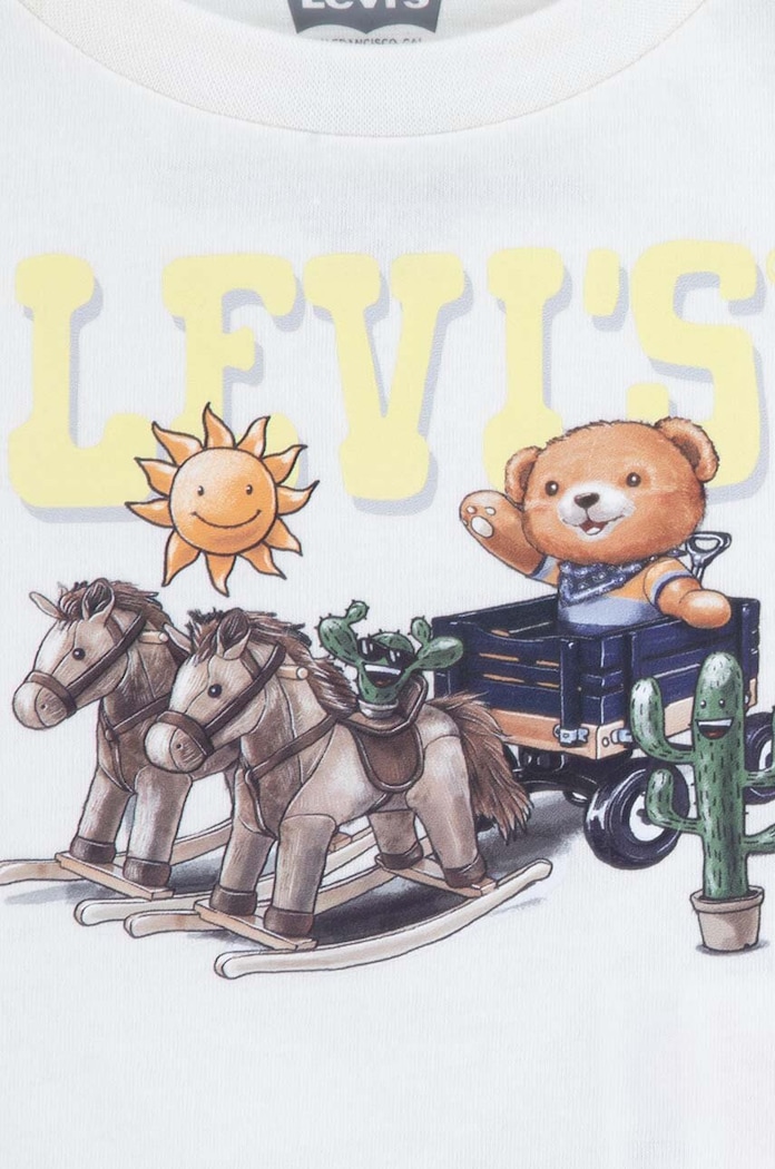 Kojenecká sada Levi's LVB LEVI BEAR RAGLAN & SHORT S modrá 6EK234