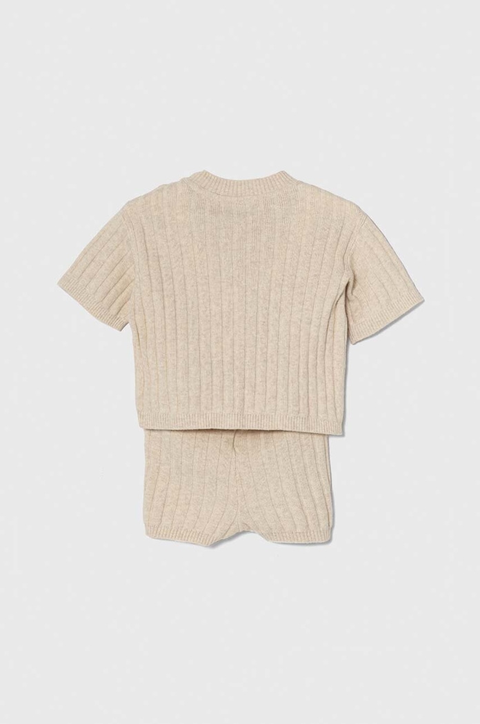Calvin Klein Jeans set per neonati in misto lino IN0IN00185.PPYH beige SS24