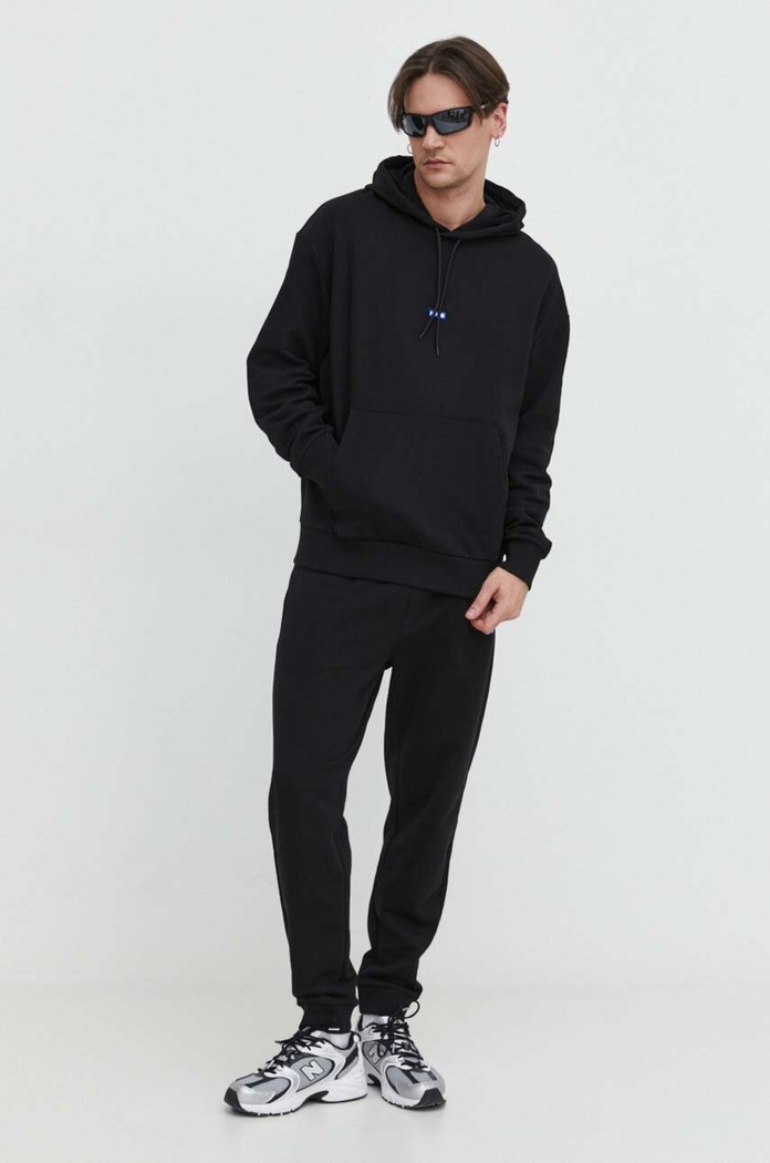 HUGO Blue спортивний костюм чоловічий бавовняний бавовна чорний 50522369