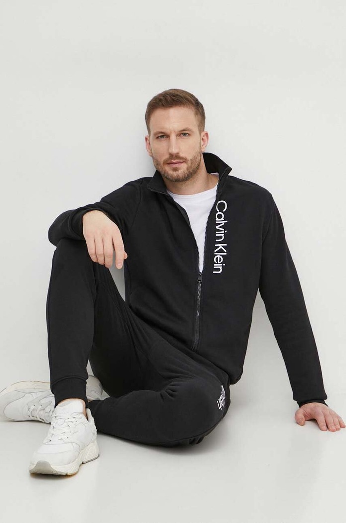 Calvin Klein tuta in lana maglia nero K10K113676