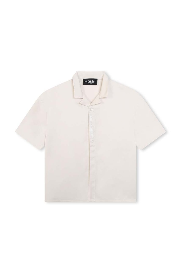 Dječja košulja Karl Lagerfeld Z30058.162.174 bež SS24