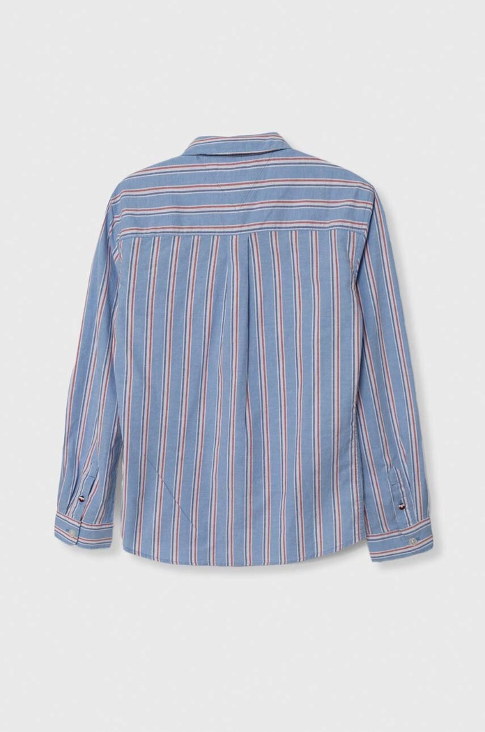 Dětská košile Tommy Hilfiger KB0KB08729.PPYH modrá SS24