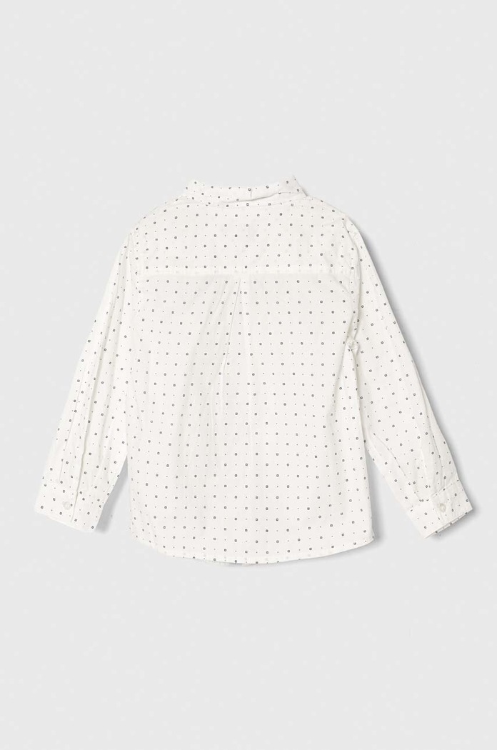 United Colors of Benetton koszula bawełniana dziecięca 5TFBGQ01Q.P.Seasonal biały SS24