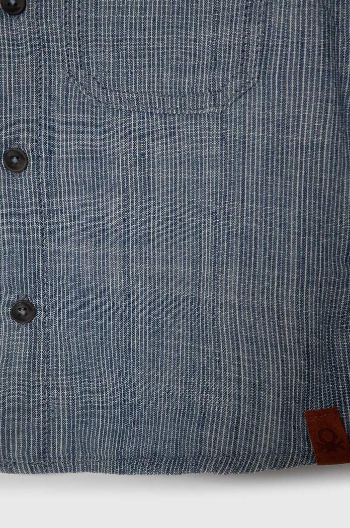 Dečki Otroška bombažna srajca United Colors of Benetton 53HUGQ01Z.P.Seasonal modra