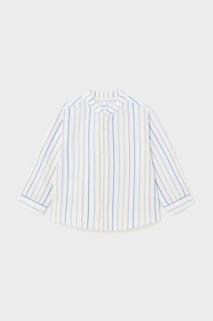 Mayoral koszula z domieszką lnu niemowlęca casual multicolor 1117.3E.Baby.PPYH