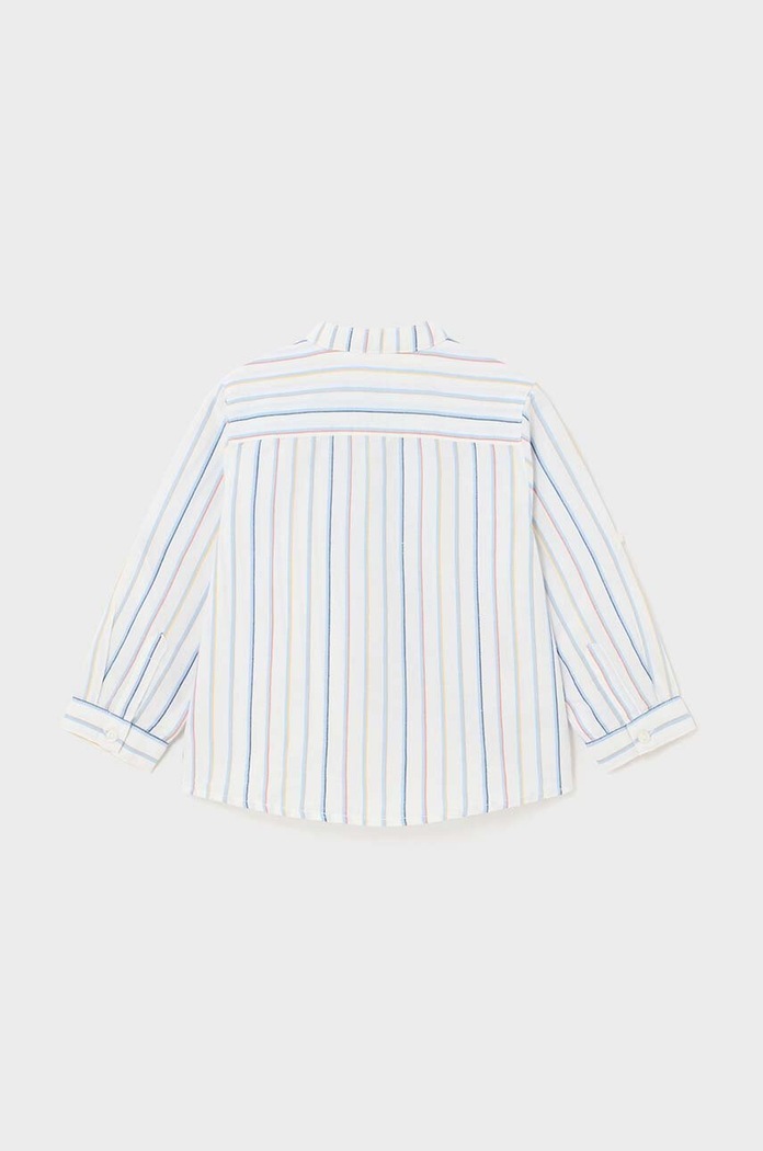 Mayoral koszula z domieszką lnu niemowlęca 1117.3E.Baby.PPYH multicolor SS24
