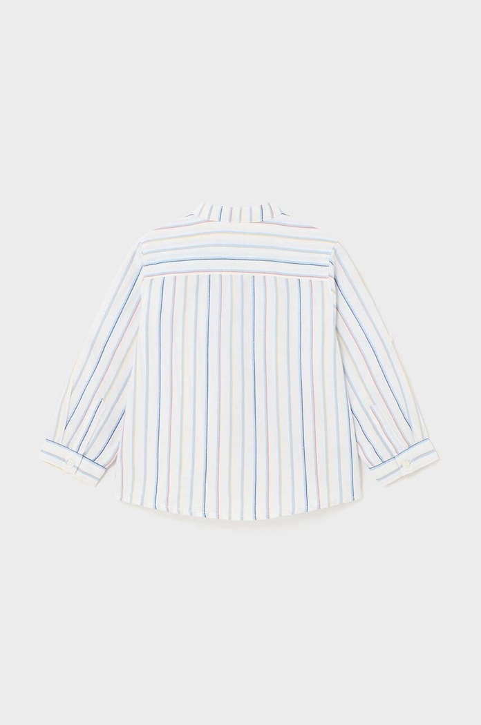 Mayoral koszula z domieszką lnu niemowlęca 1117.3E.Baby.PPYH multicolor SS24