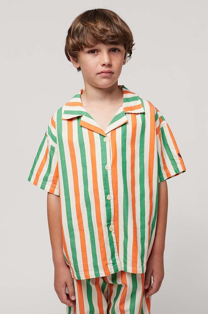 Bobo Choses camasa de bumbac pentru copii scurt multicolor 124AC037