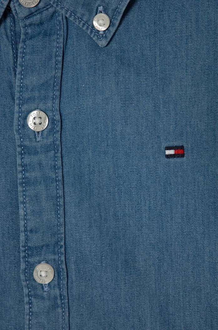 CHLAPEC Dětská riflová košile Tommy Hilfiger KB0KB08730.128.176.PPYH modrá
