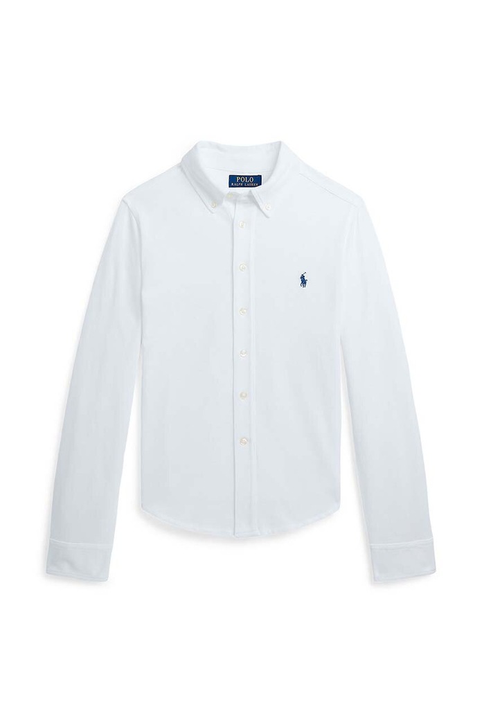 Polo Ralph Lauren koszula bawełniana dziecięca bawełna biały 323914506002