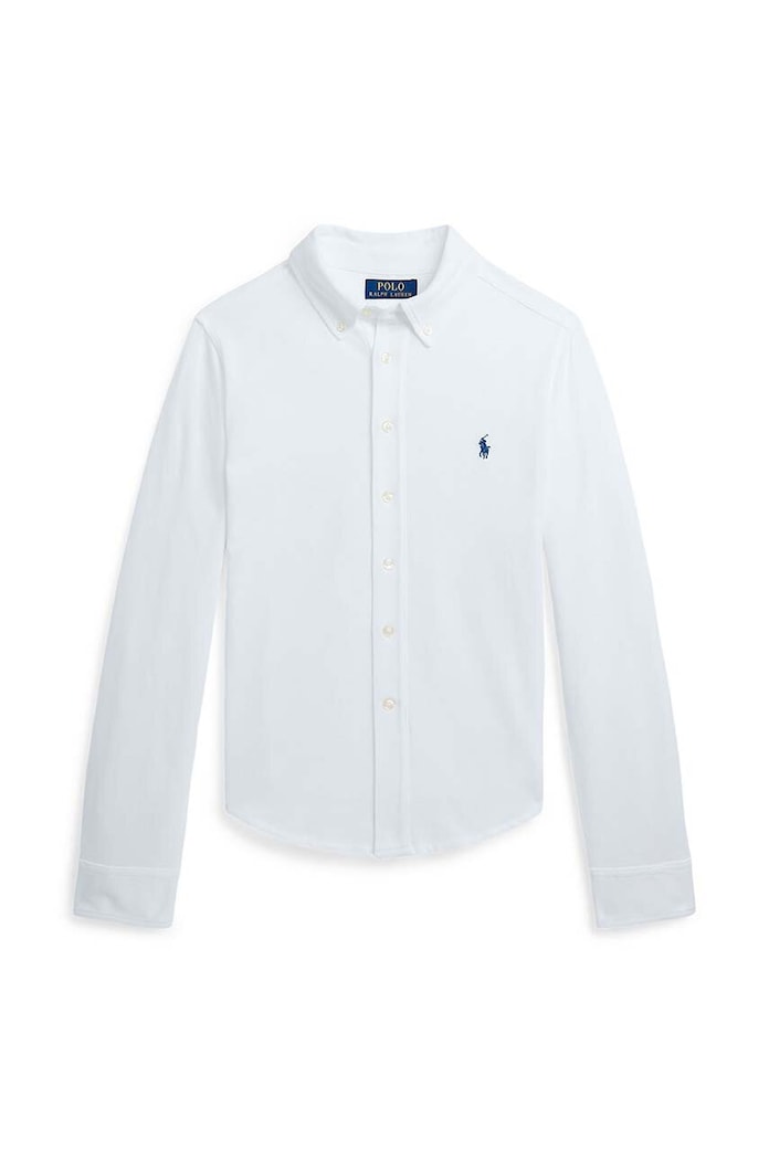 Polo Ralph Lauren koszula bawełniana dziecięca bawełna biały 323914506002