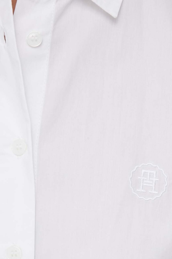 Košile Tommy Hilfiger WW0WW40543 bílá
