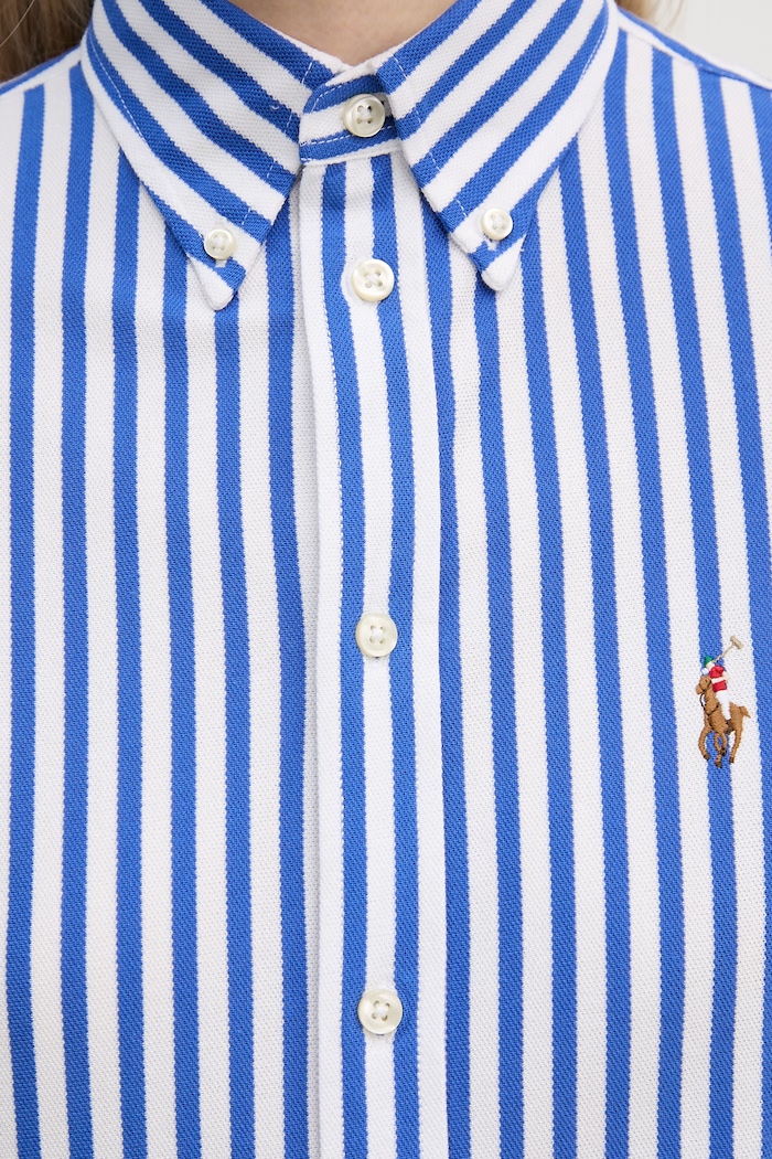 Polo Ralph Lauren риза дамска от памук 211910131 син