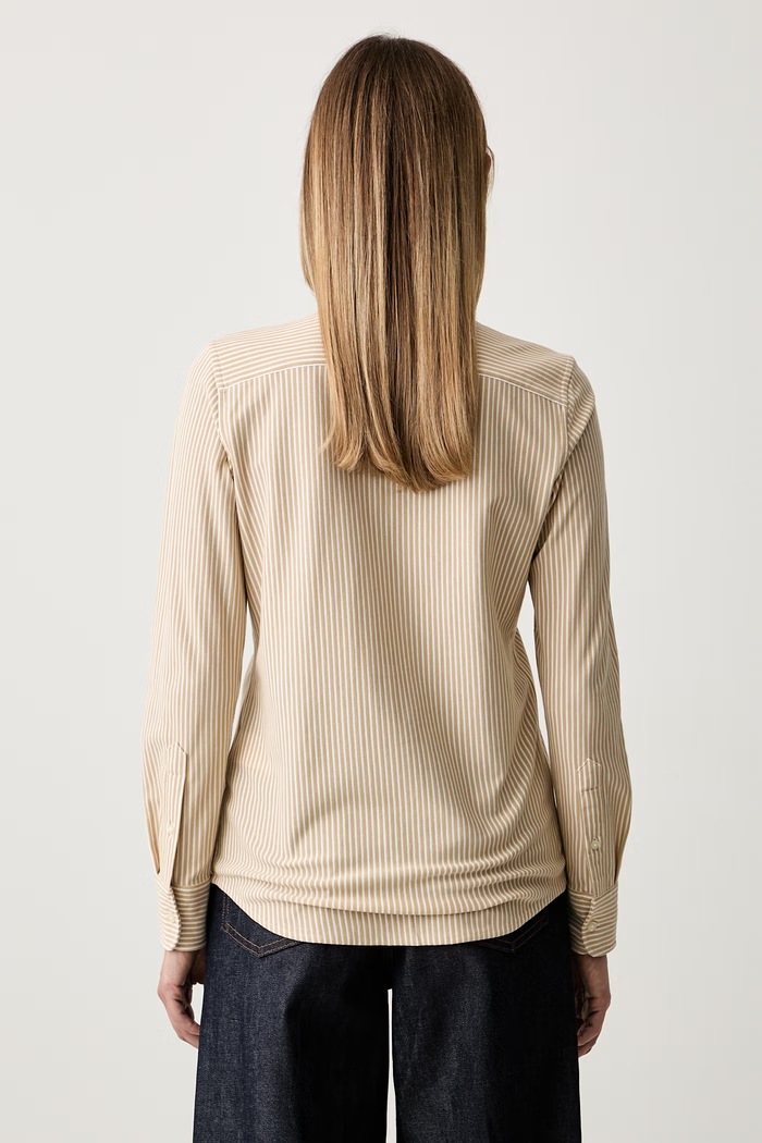 Oblečení Polo Ralph Lauren košile dámská bavlněná 211910131 béžová
