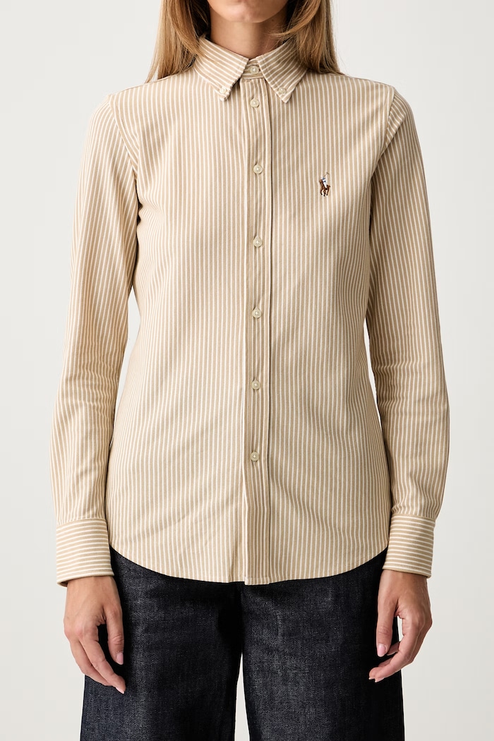Polo Ralph Lauren košile dámská bavlněná béžová 211910131