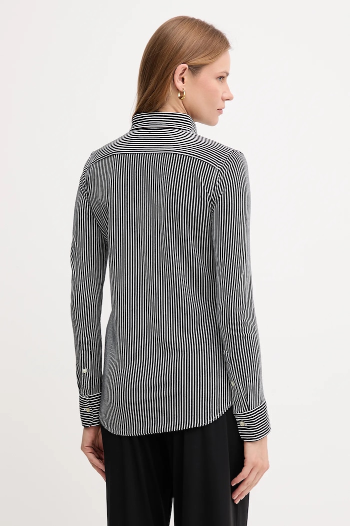 Îmbrăcăminte Polo Ralph Lauren cămașă pentru femei din bumbac 211910131 negru