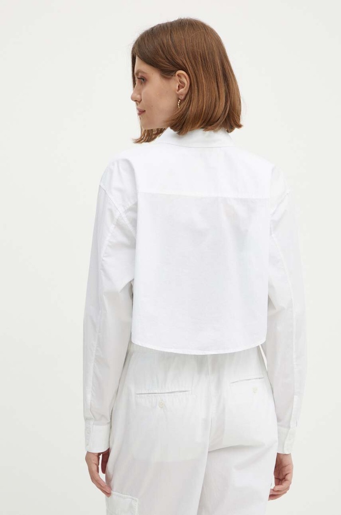 Odzież Calvin Klein Jeans koszula bawełniana J20J222614 biały