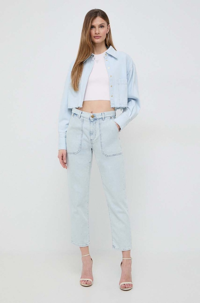 Pinko koszula jeansowa 103060.A1MO niebieski SS24