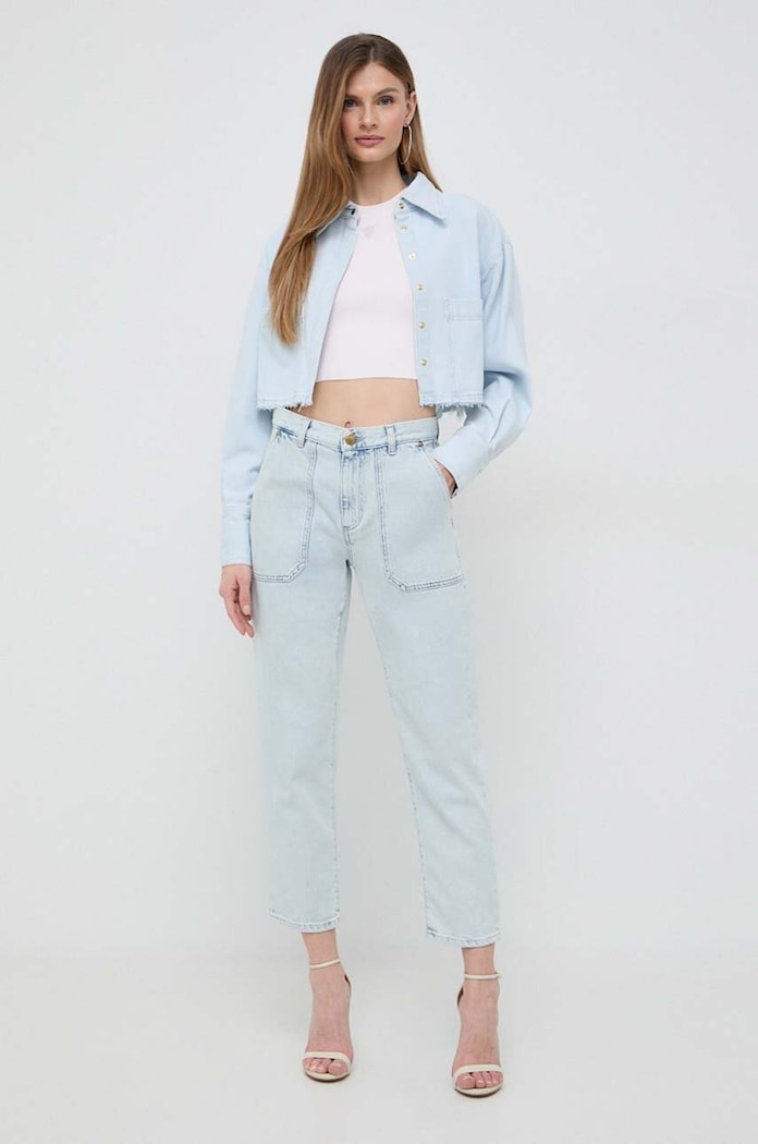 Pinko koszula jeansowa 103060.A1MO niebieski SS24