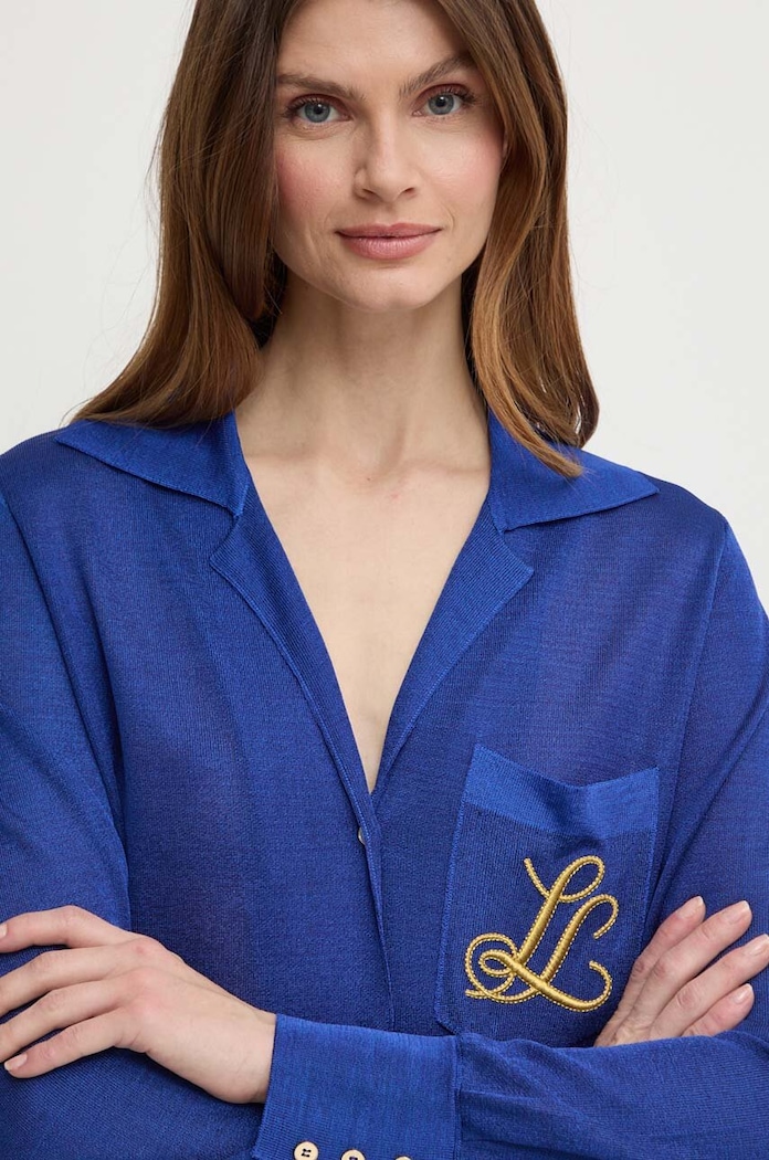Košeľa Luisa Spagnoli RUNWAY COLLECTION 58346 modrá AA00