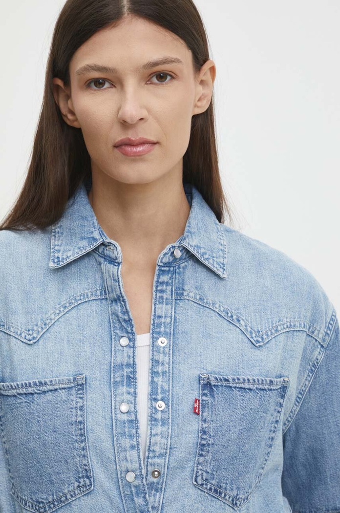 Levi's camasa jeans A7244 albastru