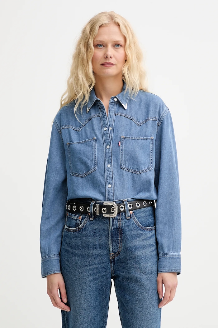 Rifľová košeľa Levi's modrá A7244