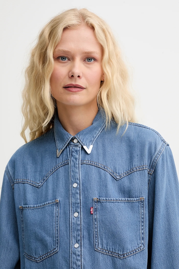 Rifľová košeľa Levi's modrá A7244