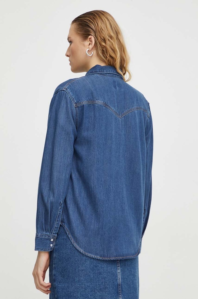 Ρούχα Τζιν πουκάμισο Levi's A7244 μπλε