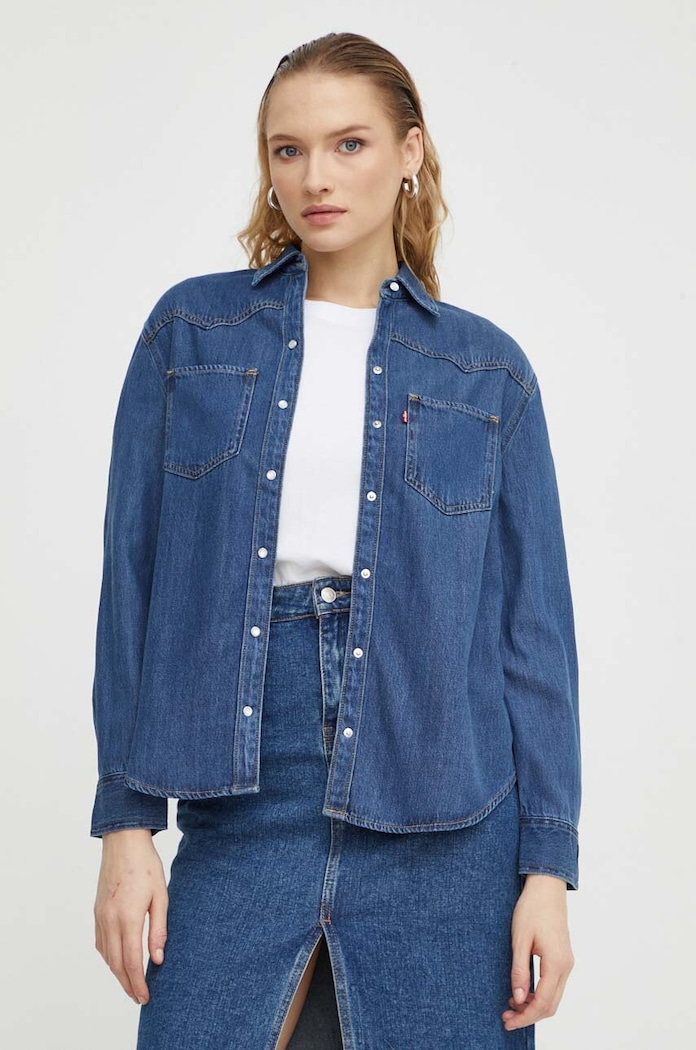 Τζιν πουκάμισο Levi's μπλε A7244