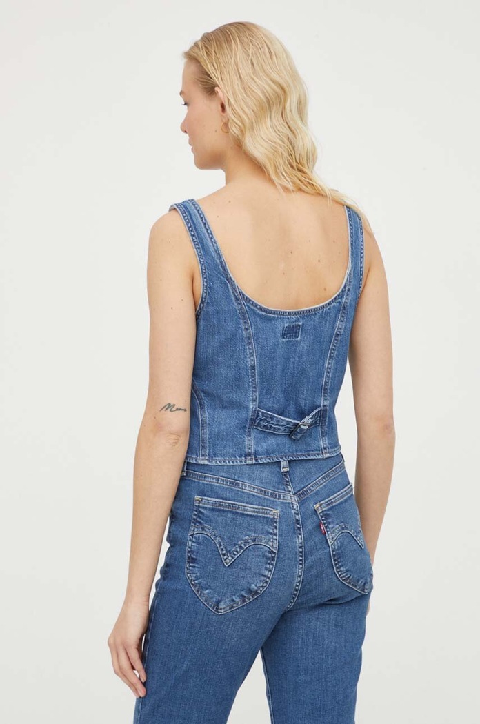 Ρούχα Τζιν τοπ Levi's A7314 μπλε