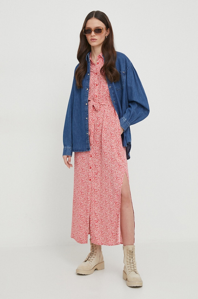 Pepe Jeans koszula jeansowa MILEY PL304730 niebieski SS24