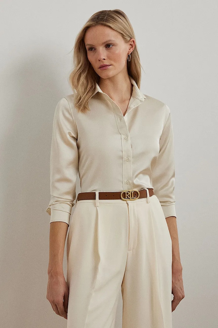 Lauren Ralph Lauren koszula regular beżowy 200909344