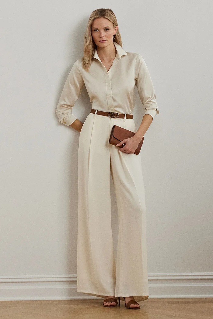 Odzież Lauren Ralph Lauren koszula 200909344 beżowy