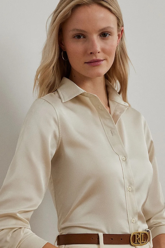 Lauren Ralph Lauren koszula beżowy 200909344