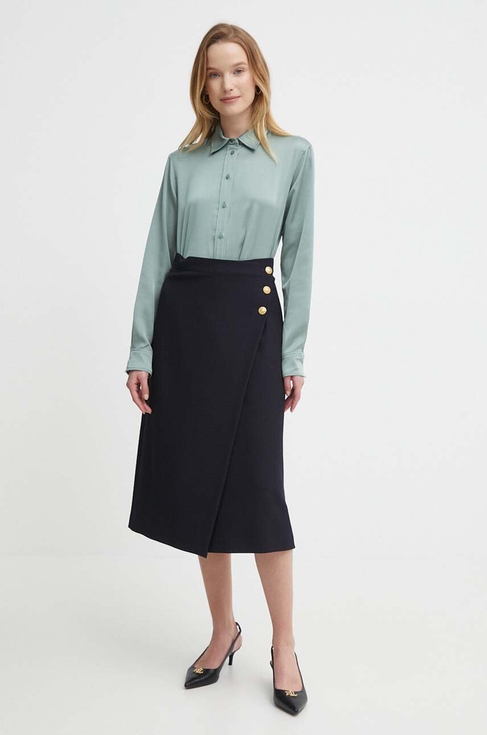 Lauren Ralph Lauren cămașă 200909344 verde SS24