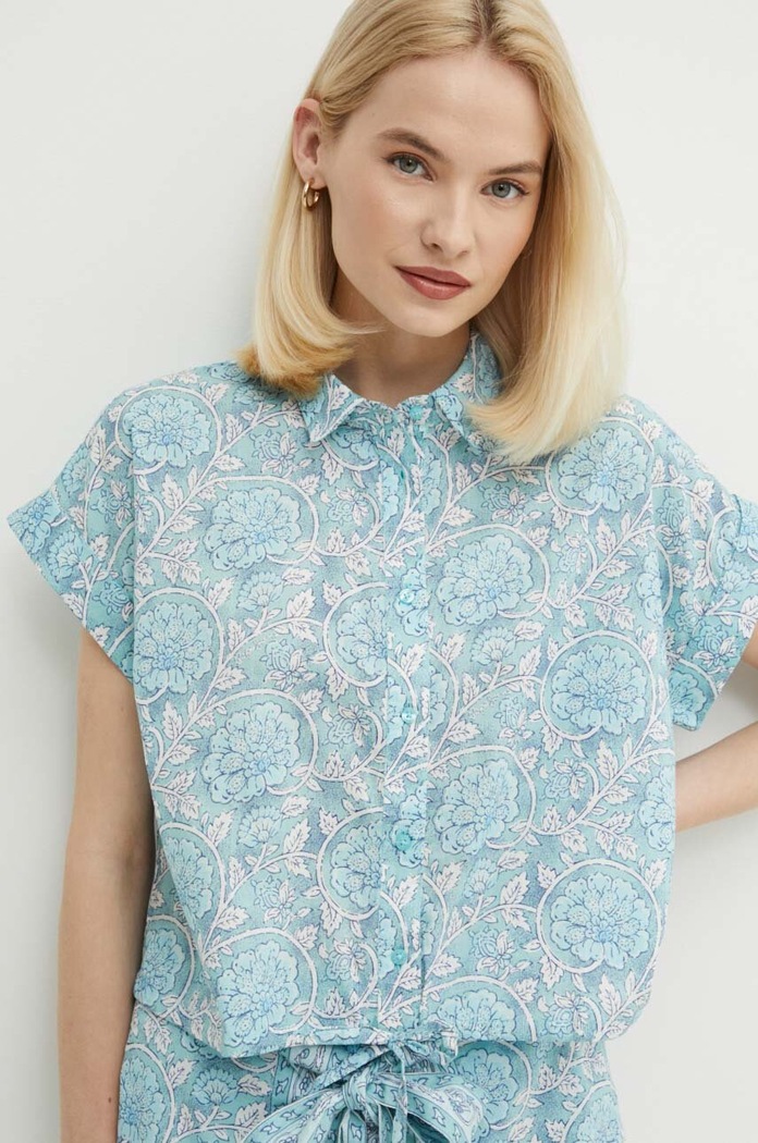 Pepe Jeans koszula bawełniana MER PL304812 niebieski