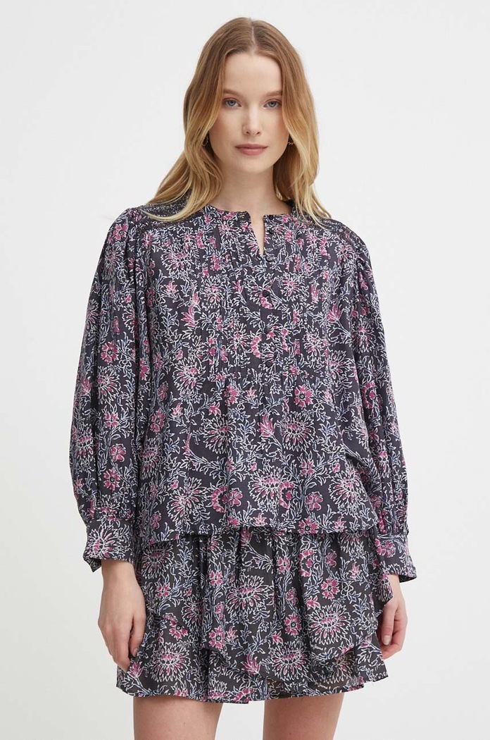 Blúzka Pepe Jeans DOTTIE kvetinový sivá PL304823
