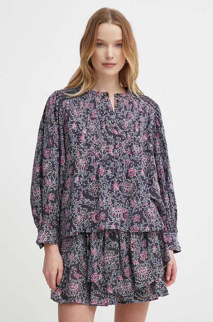 Blúzka Pepe Jeans DOTTIE kvetinový sivá PL304823