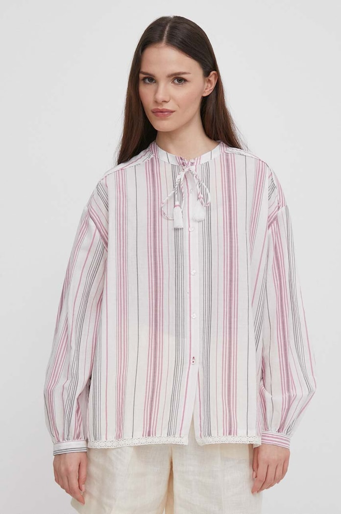 Bavlnená košeľa Pepe Jeans PETRUSHKA pásiky viacfarebná PL304828